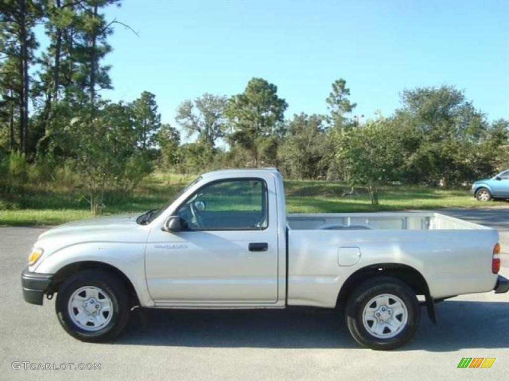 2004 Tacoma Regular Cab - Lunar Mist Metallic / Charcoal photo #2