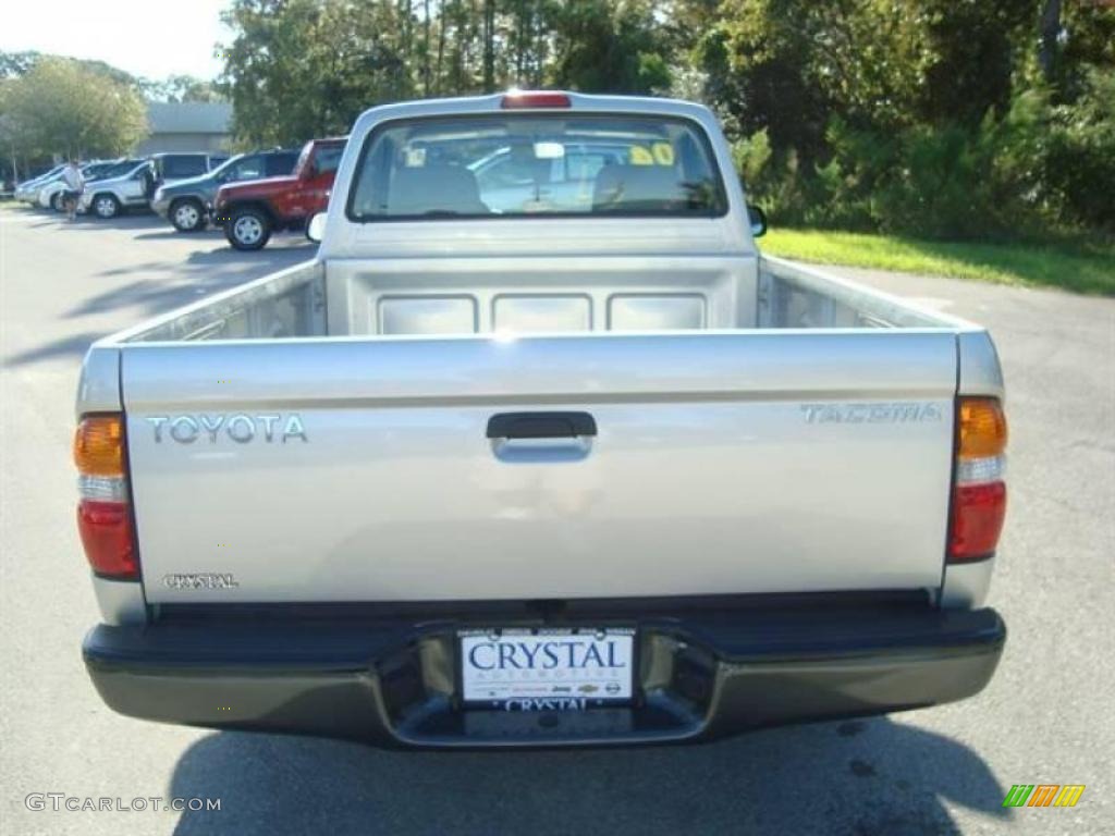 2004 Tacoma Regular Cab - Lunar Mist Metallic / Charcoal photo #6