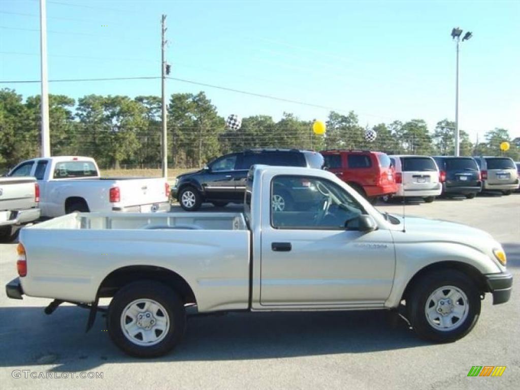 2004 Tacoma Regular Cab - Lunar Mist Metallic / Charcoal photo #8