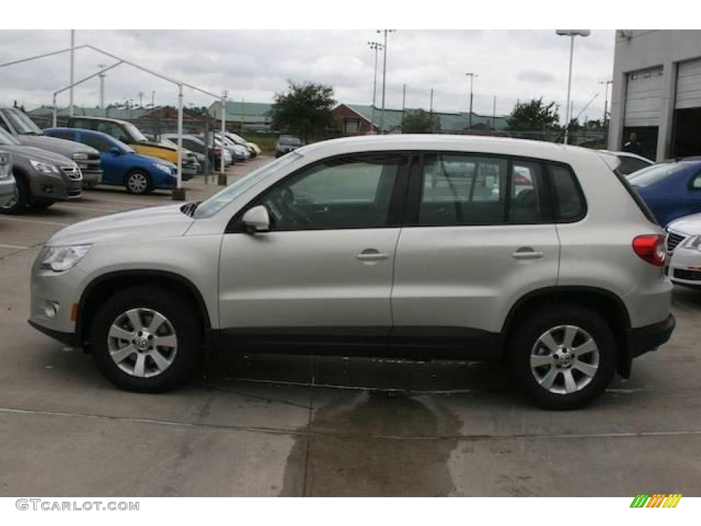 2010 Tiguan S - White Gold Metallic / Clay Gray photo #2
