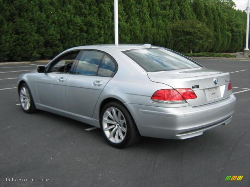 2007 7 Series 750i Sedan - Titanium Silver Metallic / Black photo #2