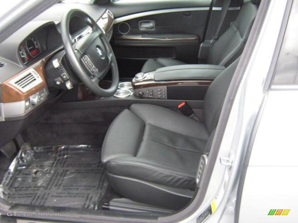 2007 7 Series 750i Sedan - Titanium Silver Metallic / Black photo #3