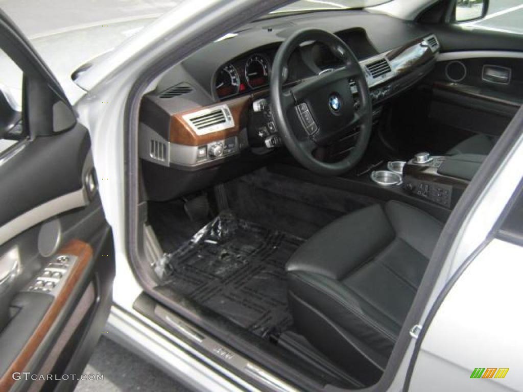 2007 7 Series 750i Sedan - Titanium Silver Metallic / Black photo #4