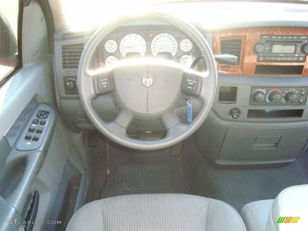 2007 Ram 1500 SLT Quad Cab - Flame Red / Medium Slate Gray photo #6