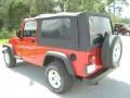 2004 Flame Red Jeep Wrangler Unlimited 4x4  photo #3