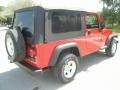 2004 Flame Red Jeep Wrangler Unlimited 4x4  photo #8