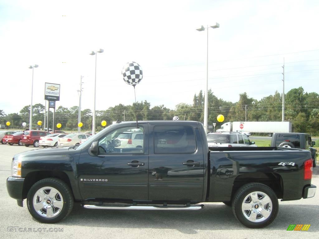 2009 Silverado 1500 LT Crew Cab 4x4 - Black Granite Metallic / Ebony photo #2