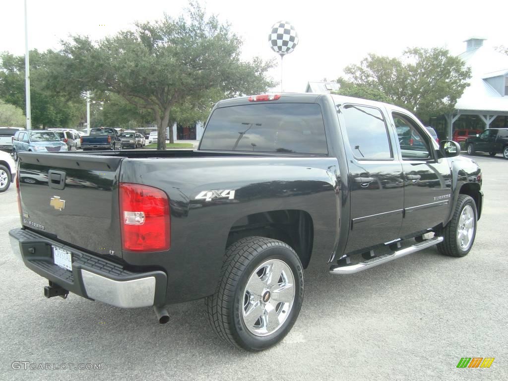 2009 Silverado 1500 LT Crew Cab 4x4 - Black Granite Metallic / Ebony photo #8