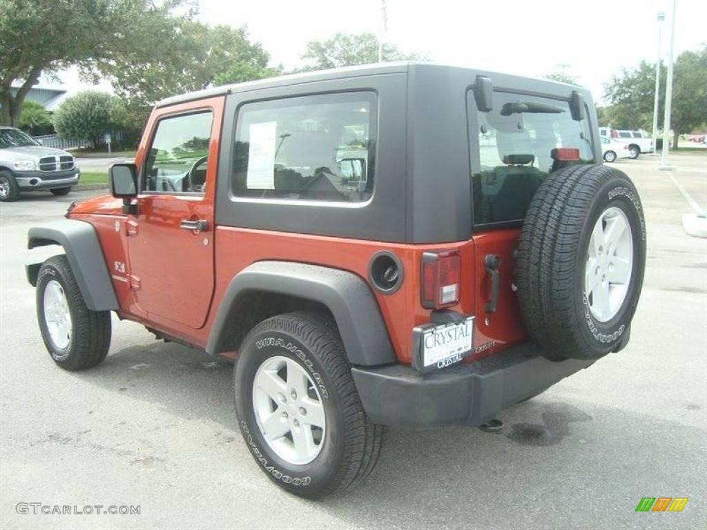 2009 Wrangler X 4x4 - Sunburst Orange Pearl Coat / Dark Slate Gray/Medium Slate Gray photo #3