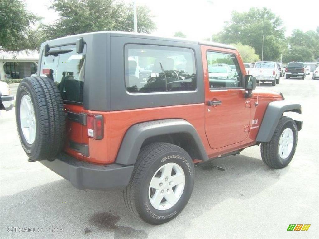 2009 Wrangler X 4x4 - Sunburst Orange Pearl Coat / Dark Slate Gray/Medium Slate Gray photo #9