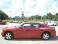 2009 Inferno Red Crystal Pearl Dodge Charger SXT  photo #2