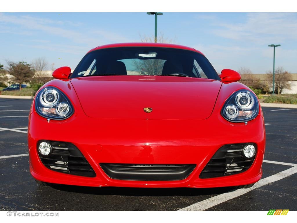 2010 Cayman S - Guards Red / Black photo #2