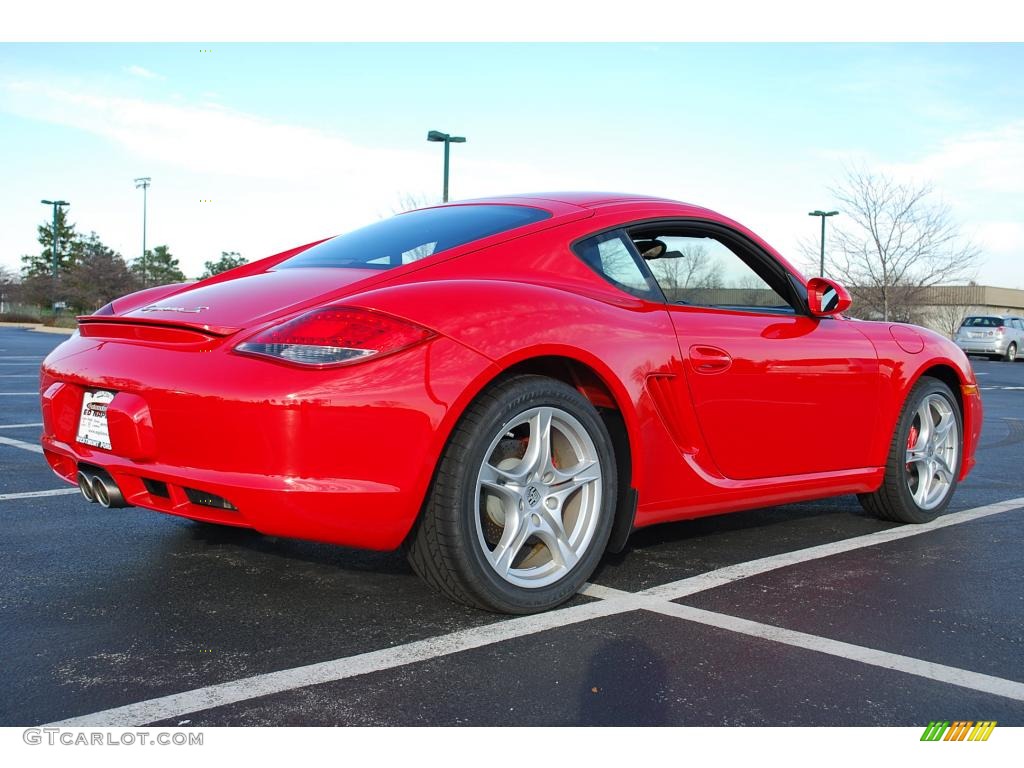 2010 Cayman S - Guards Red / Black photo #5