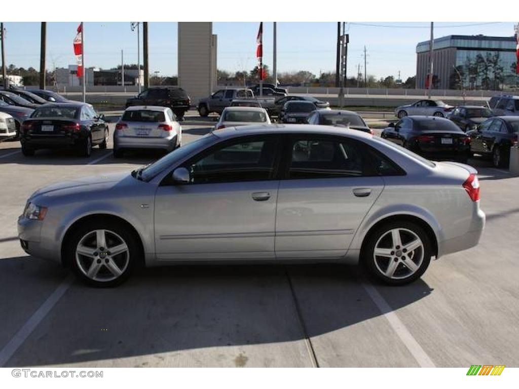 2005 A4 1.8T Sedan - Light Silver Metallic / Ebony photo #2