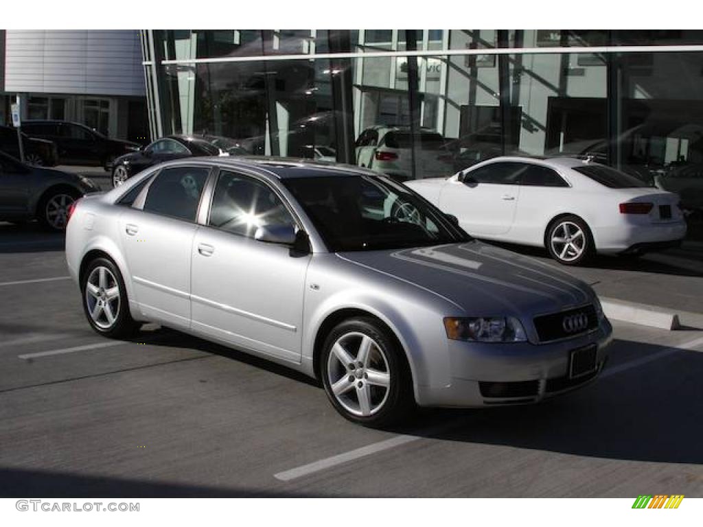 2005 A4 1.8T Sedan - Light Silver Metallic / Ebony photo #3