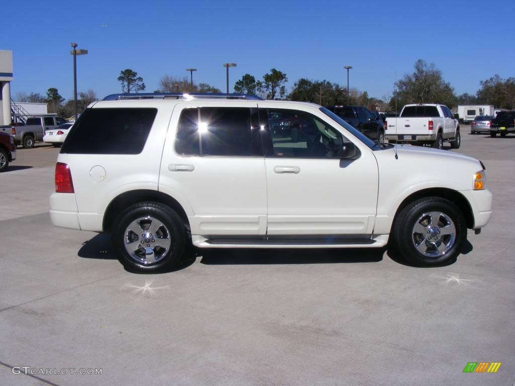 2003 Explorer Limited - Ceramic White Tri Coat / Medium Parchment Beige photo #5
