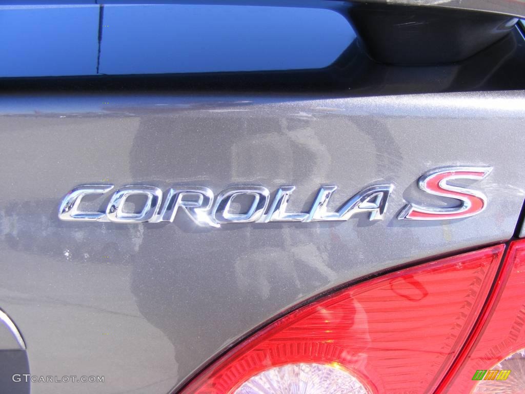 2008 Corolla S - Phantom Gray Pearl / Dark Charcoal photo #11