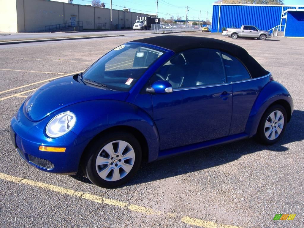 2008 New Beetle S Convertible - Laser Blue / Black photo #1