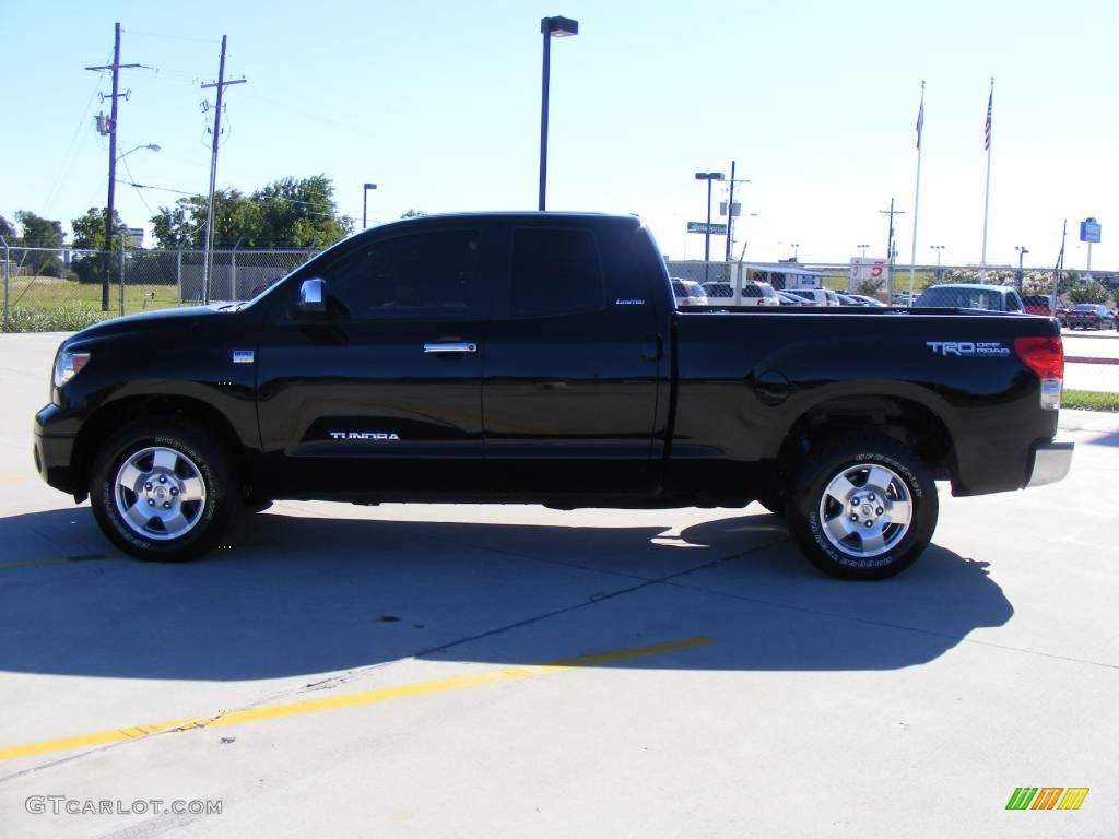 2007 Tundra Limited Double Cab - Black / Graphite Gray photo #6