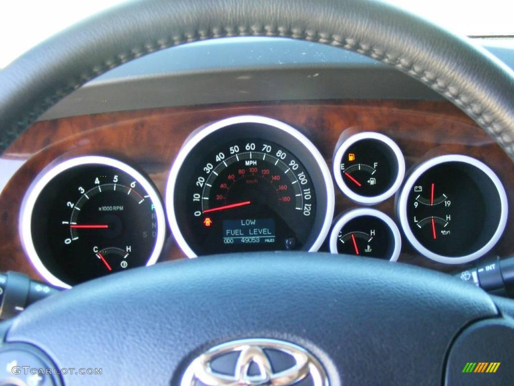 2007 Tundra Limited Double Cab - Black / Graphite Gray photo #48