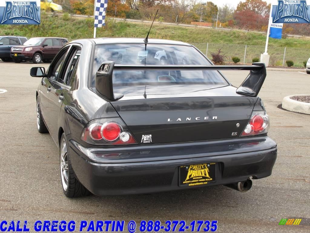 2002 Lancer ES - Thunder Gray Metallic / Gray photo #2