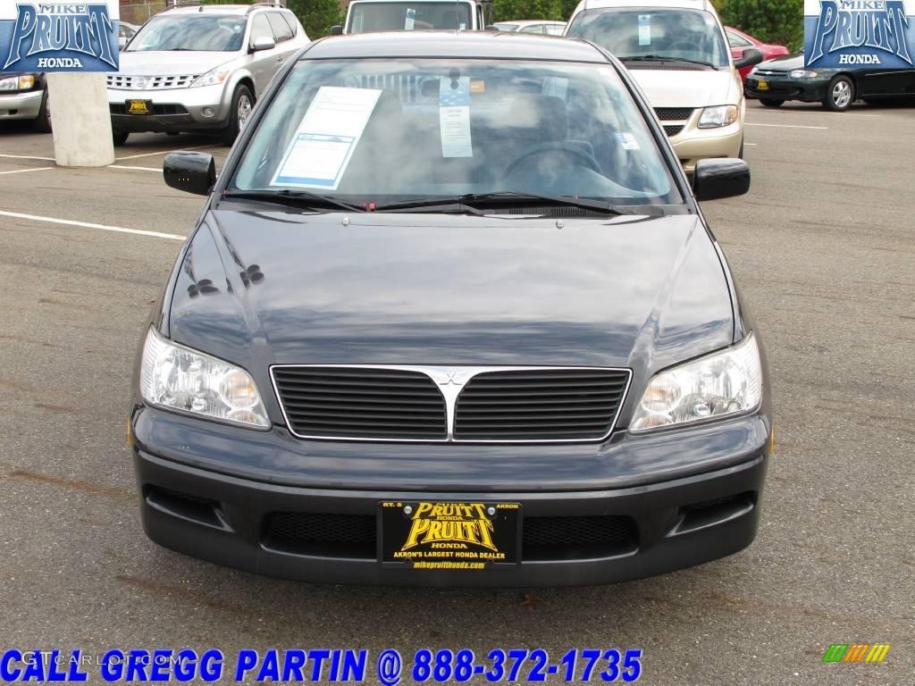 2002 Lancer ES - Thunder Gray Metallic / Gray photo #4