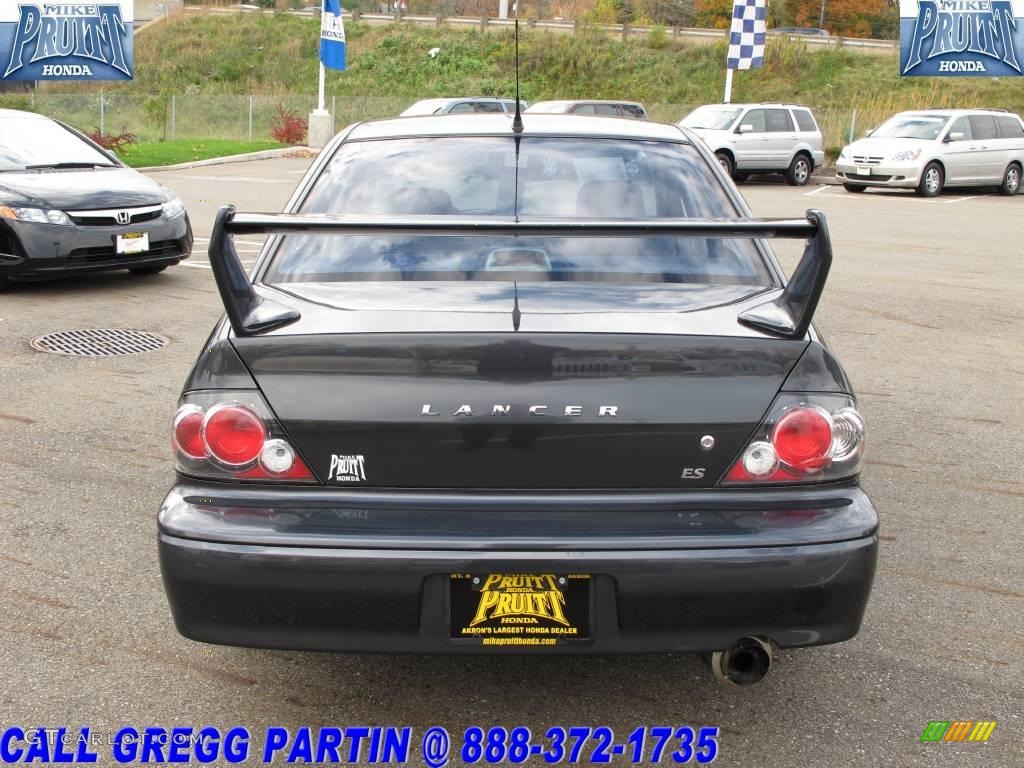 2002 Lancer ES - Thunder Gray Metallic / Gray photo #8