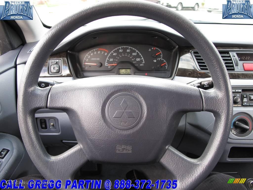 2002 Lancer ES - Thunder Gray Metallic / Gray photo #18