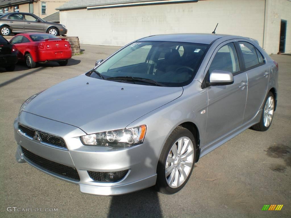 2010 Lancer Sportback GTS - Apex Silver Metallic / Black photo #1