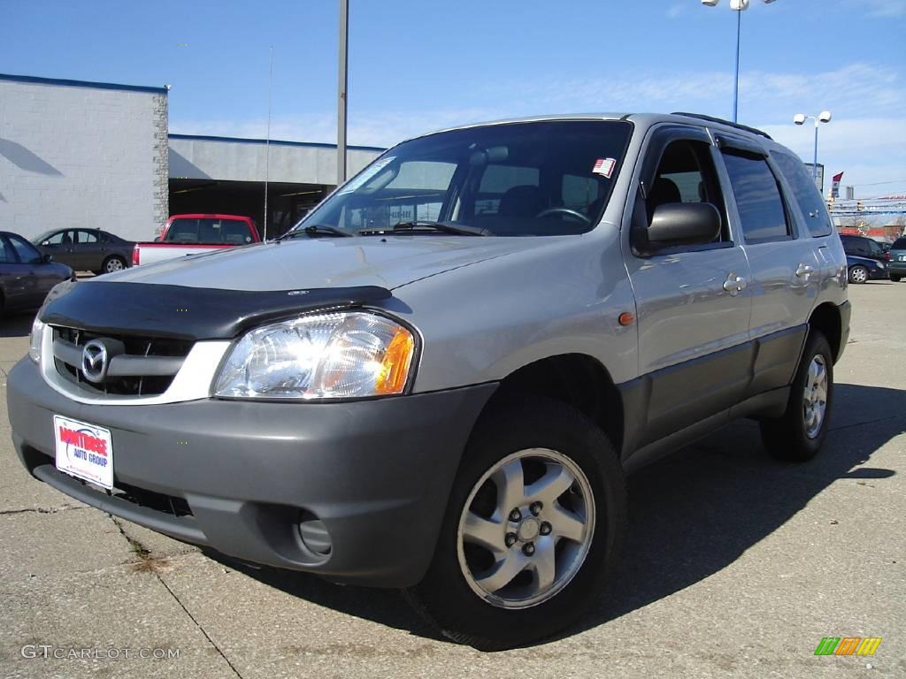 2003 Tribute DX 4WD - Satin Silver Metallic / Dark Flint Gray photo #1