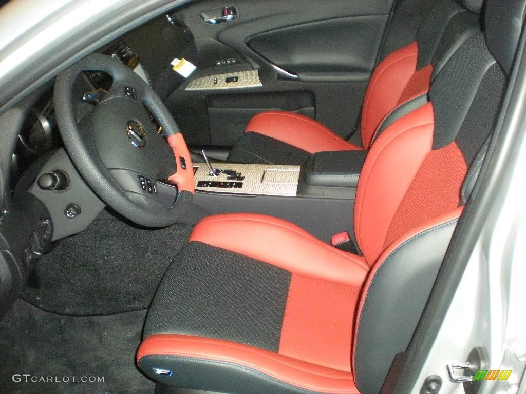 Terra Cotta/Black Interior 2010 Lexus IS F Photo #20931177