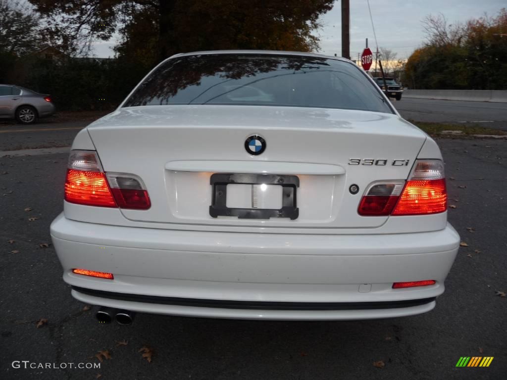 2003 3 Series 330i Coupe - Alpine White / Black photo #12