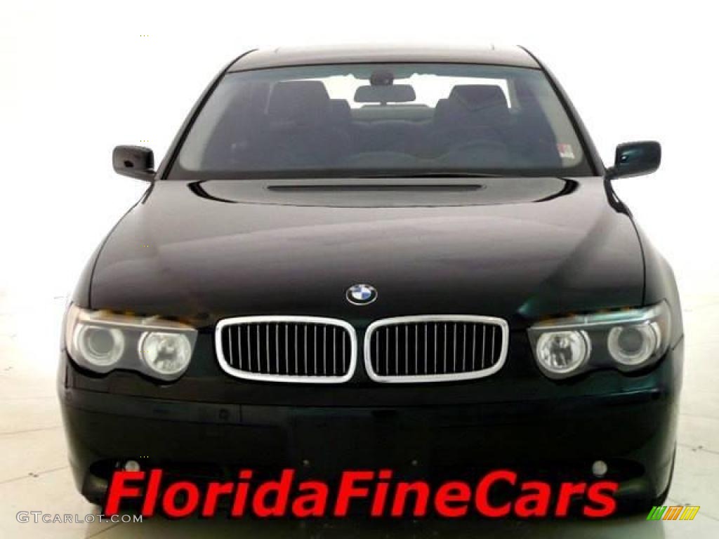 2003 7 Series 745i Sedan - Black Sapphire Metallic / Black/Black photo #5