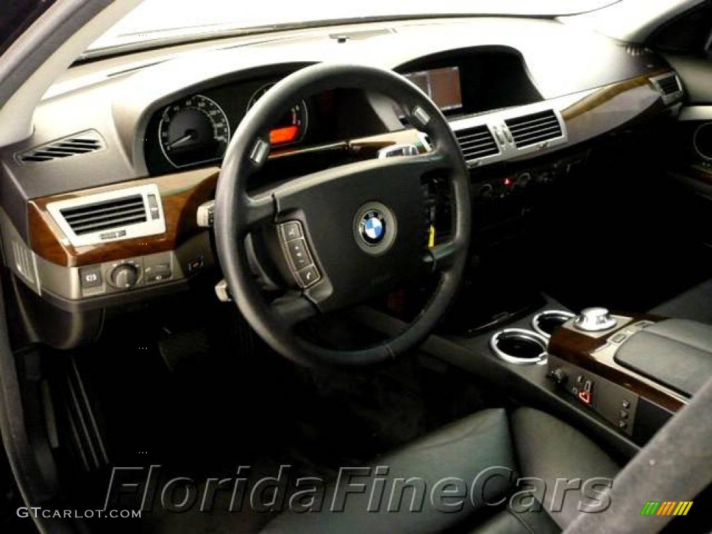 2003 7 Series 745i Sedan - Black Sapphire Metallic / Black/Black photo #12