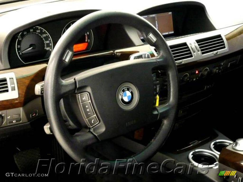 2003 7 Series 745i Sedan - Black Sapphire Metallic / Black/Black photo #18
