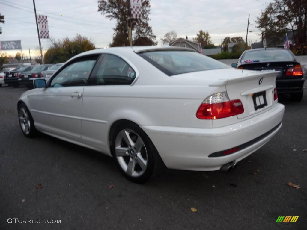 2004 3 Series 325i Coupe - Alpine White / Black photo #4