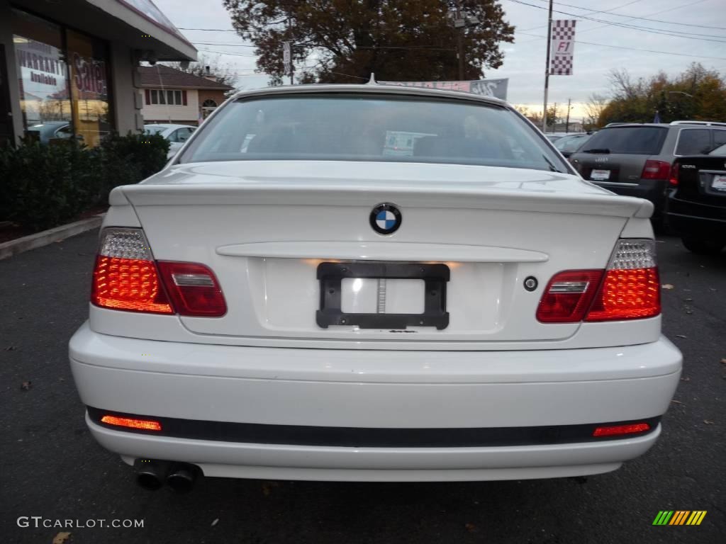 2004 3 Series 325i Coupe - Alpine White / Black photo #12