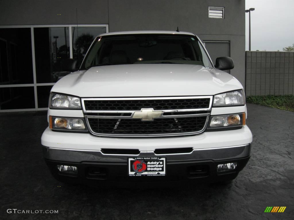 2006 Silverado 1500 Z71 Extended Cab 4x4 - Summit White / Tan photo #4