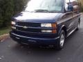 2001 Indigo Blue Metallic Chevrolet Express 1500 LS Passenger Van  photo #3