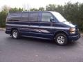 2001 Indigo Blue Metallic Chevrolet Express 1500 LS Passenger Van  photo #14