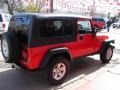 2005 Flame Red Jeep Wrangler Unlimited Rubicon 4x4  photo #5