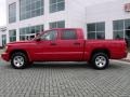 2008 Flame Red Dodge Dakota SLT Crew Cab  photo #2