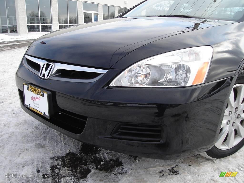 2006 Accord EX-L V6 Sedan - Nighthawk Black Pearl / Ivory photo #9