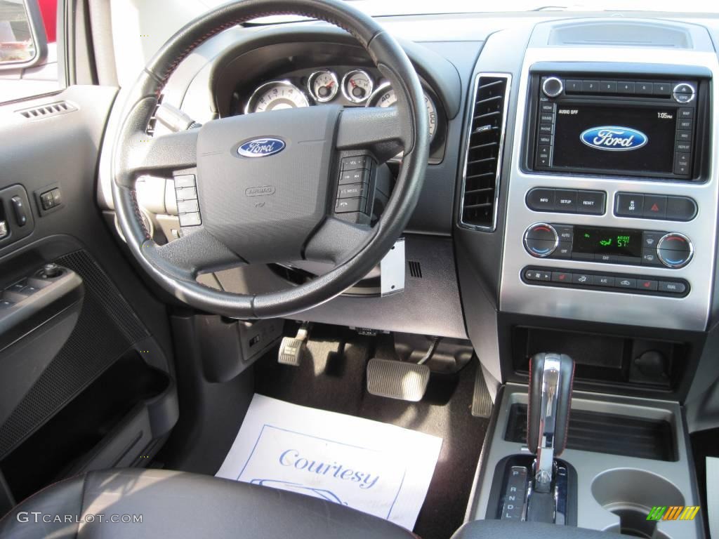 2008 Edge Limited AWD - Redfire Metallic / Charcoal photo #8