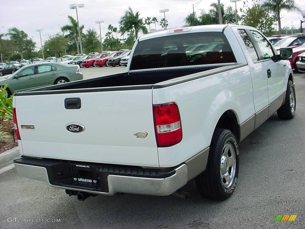 2006 F150 XLT SuperCab - Oxford White / Tan photo #3