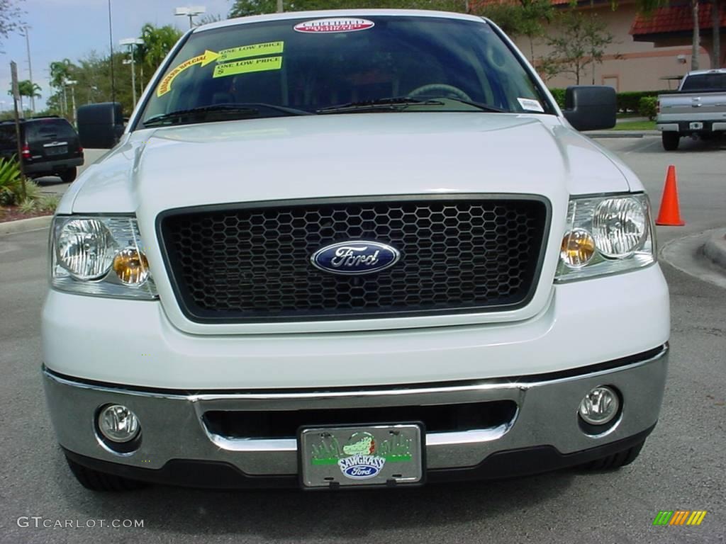 2006 F150 XLT SuperCab - Oxford White / Tan photo #9