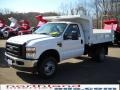 Oxford White - F350 Super Duty XL Regular Cab 4x4 Chassis Dump Truck Photo No. 2