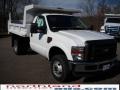 Oxford White - F350 Super Duty XL Regular Cab 4x4 Chassis Dump Truck Photo No. 4
