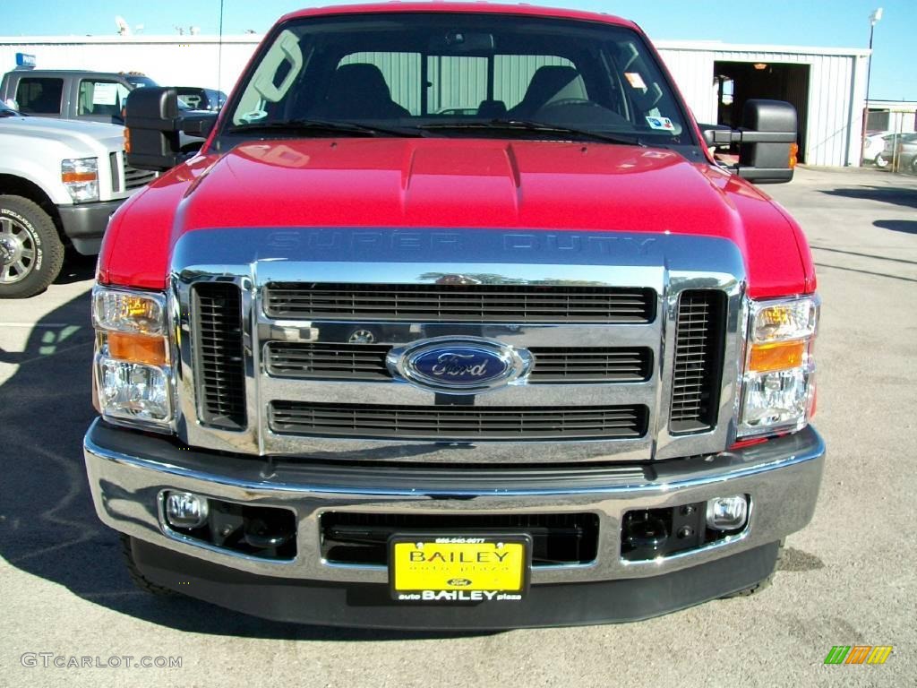 2010 F250 Super Duty FX4 Crew Cab 4x4 - Vermillion Red / Medium Stone photo #1