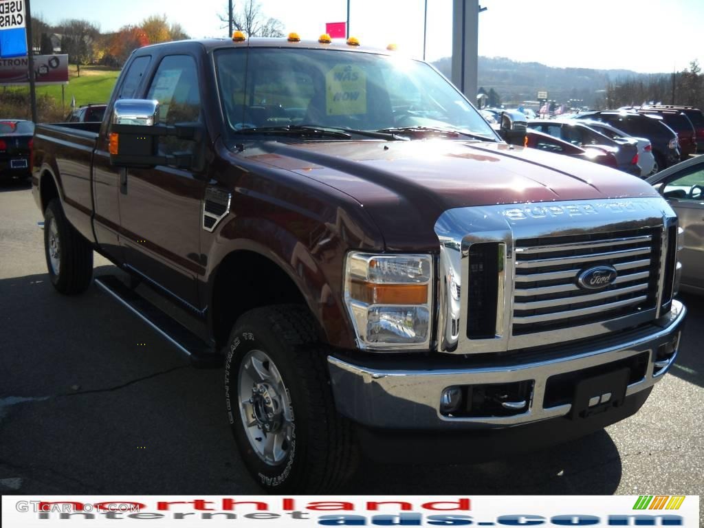 2010 F250 Super Duty XLT SuperCab 4x4 - Royal Red Metallic / Medium Stone photo #4